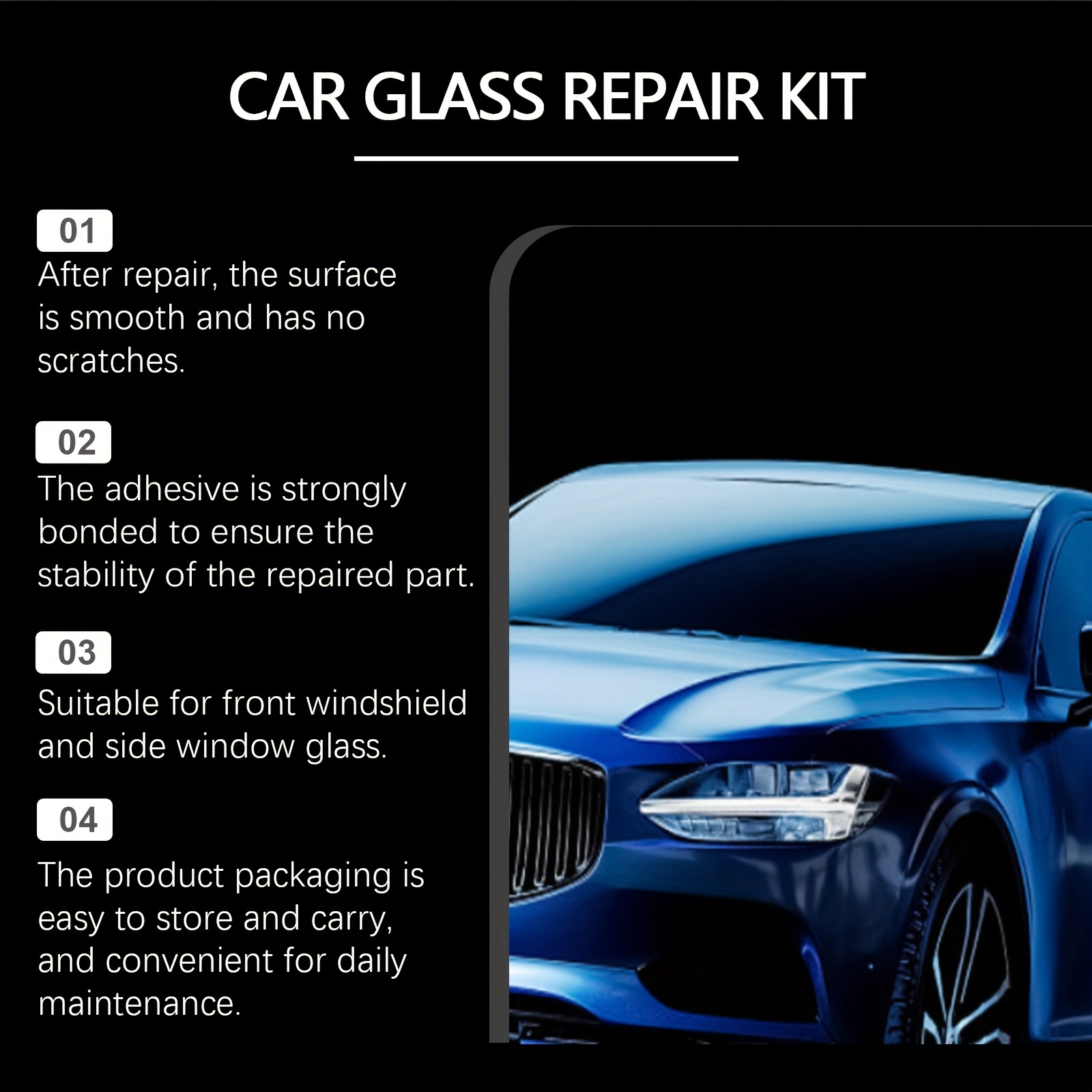 1set car glass restoration fluid car windshield     vision it   only a few minutes to complete the restoration and quickly restore the   of the glass details 2