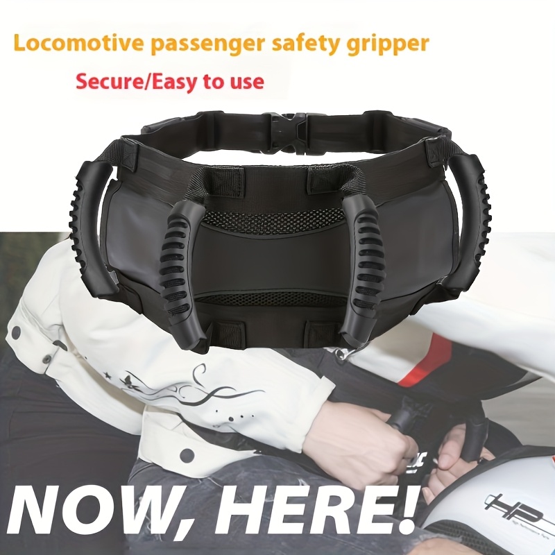 Ceinture De Maintien Passager Moto – Poignée Confort, Antidérapant, Réglable, Pour Enfants Et Seniors – Secure Pillions