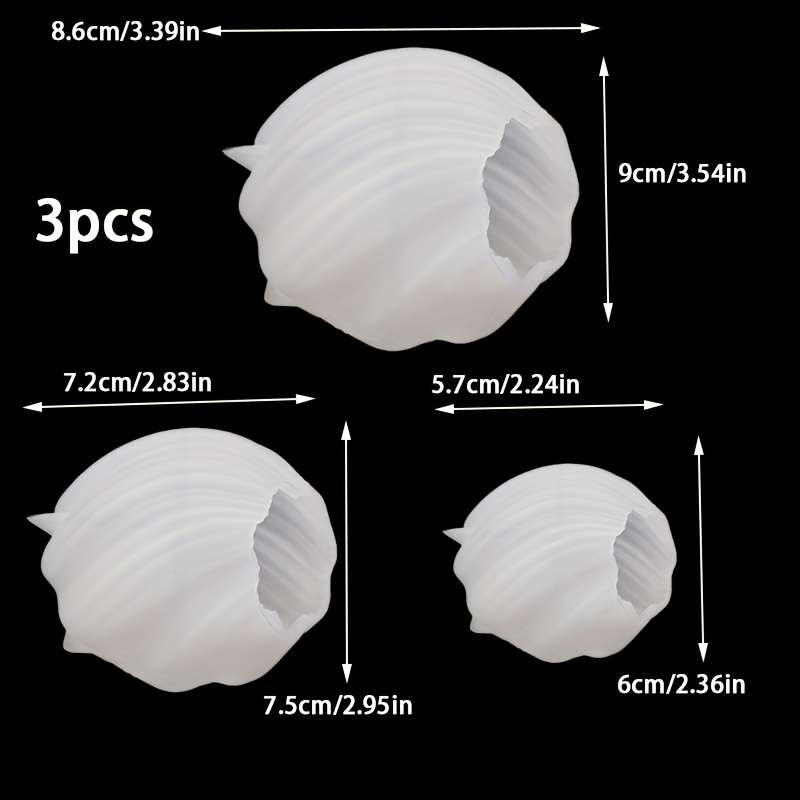 E-shop 3-teiliges Harz-Silikonform-Set: Drehbare zylindrische Kerzen-Silikonform (Groß, Mittel, Klein) Geometrische -Kerzenwachsform Verdrehte