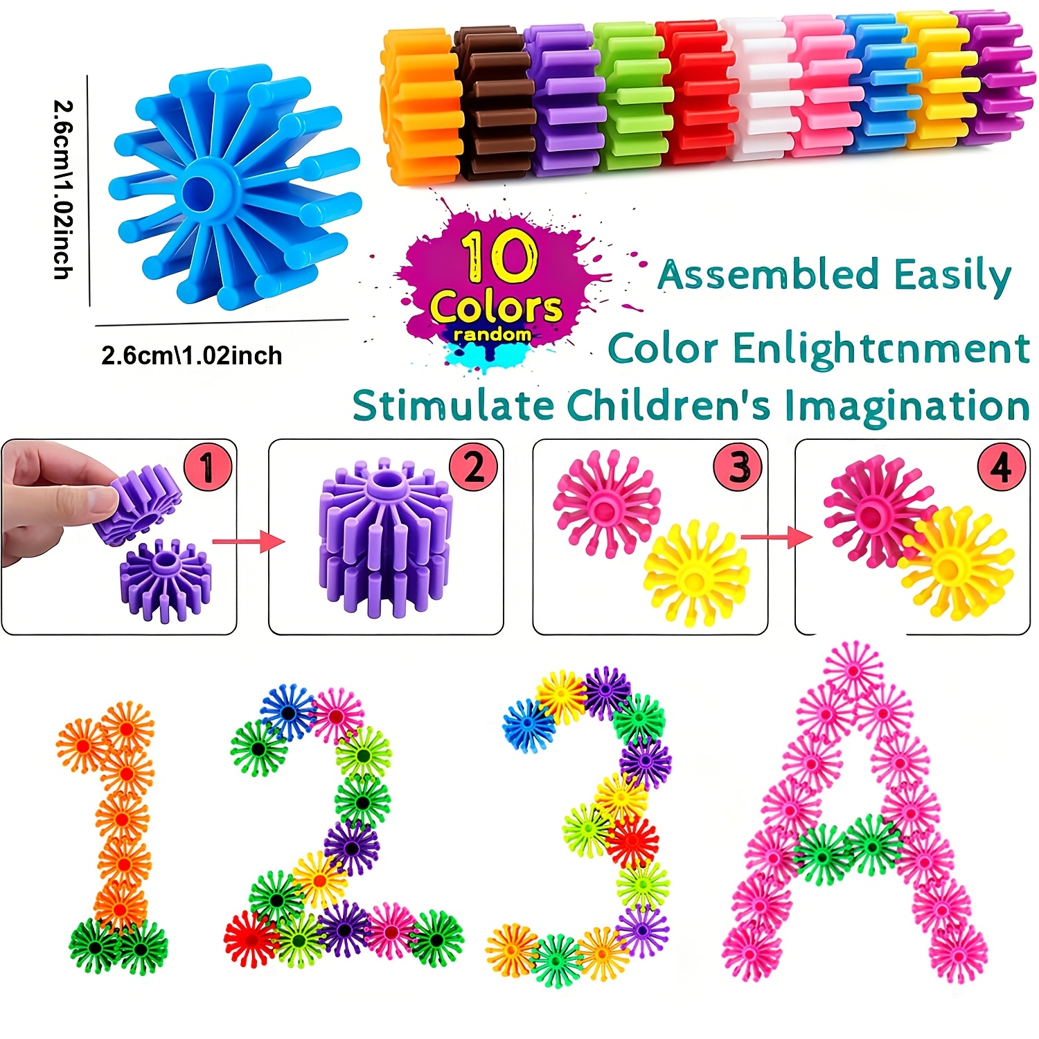 Kids Gear Interlocking Building Blocks, 50/100/130pcs Set