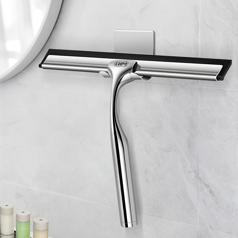 Versatile Squeegee With A Hook - Streak-free For Showers And Windows, Ideal For Bathroom Doors, Car Windows, And - Rust Resistant