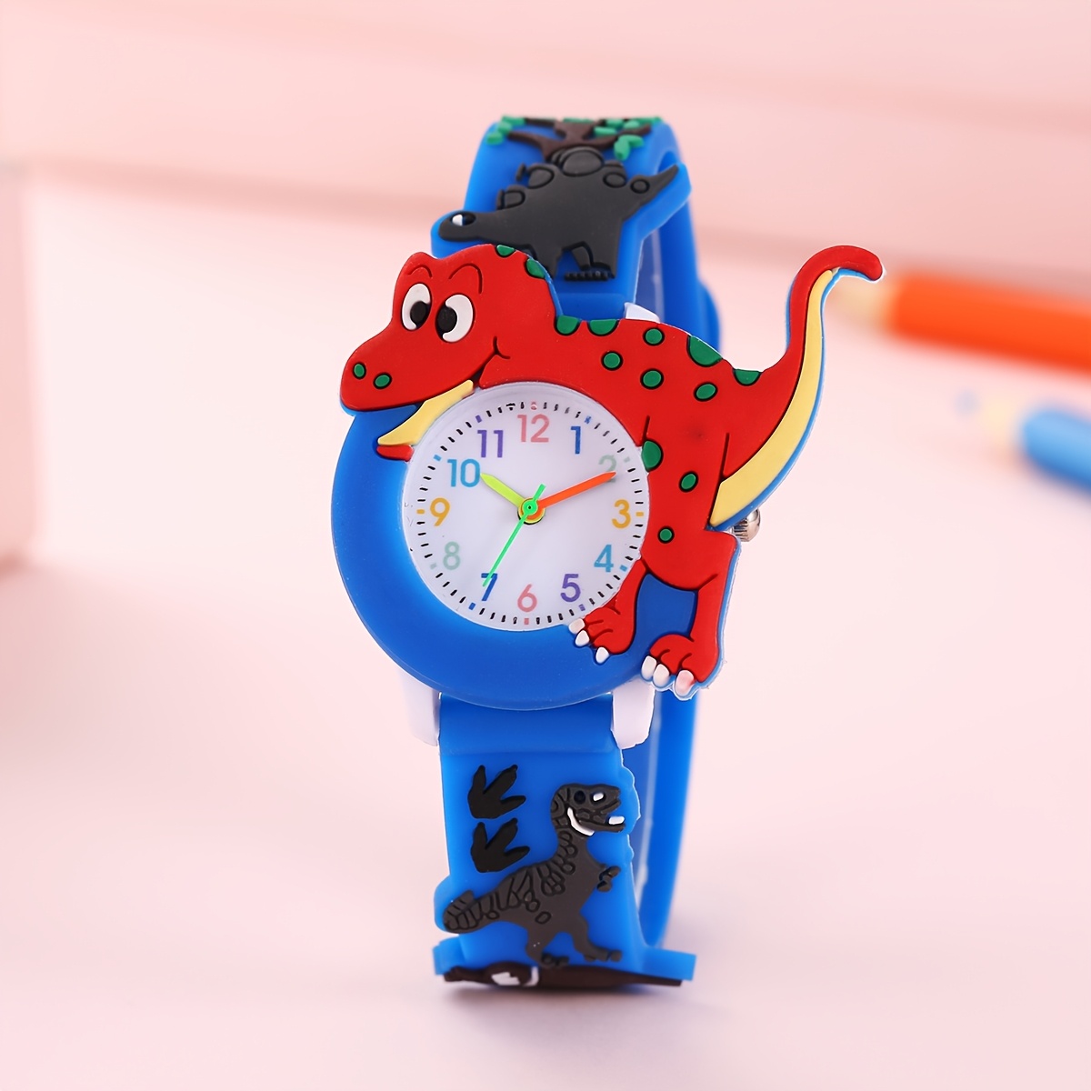 Image of Cute Cartoon Dinosaur Rex Watch For Kids