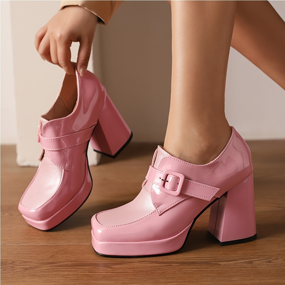 Elegant Women's Slip-On Loafer Shoes - Square Toe 5