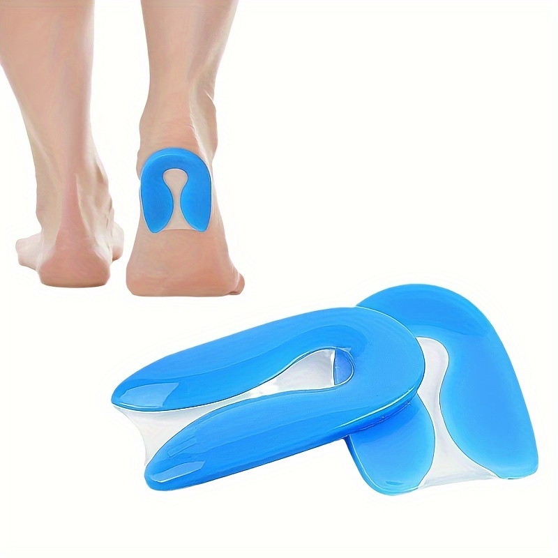 

Silicone Heel Cushions & Cups - Tpu Gel Heel Protectors With Self-adhesive Back, U-shape Design For Shock Absorption, Comfort Heels Support Pads For Sports, Increase Height - 1 Pair