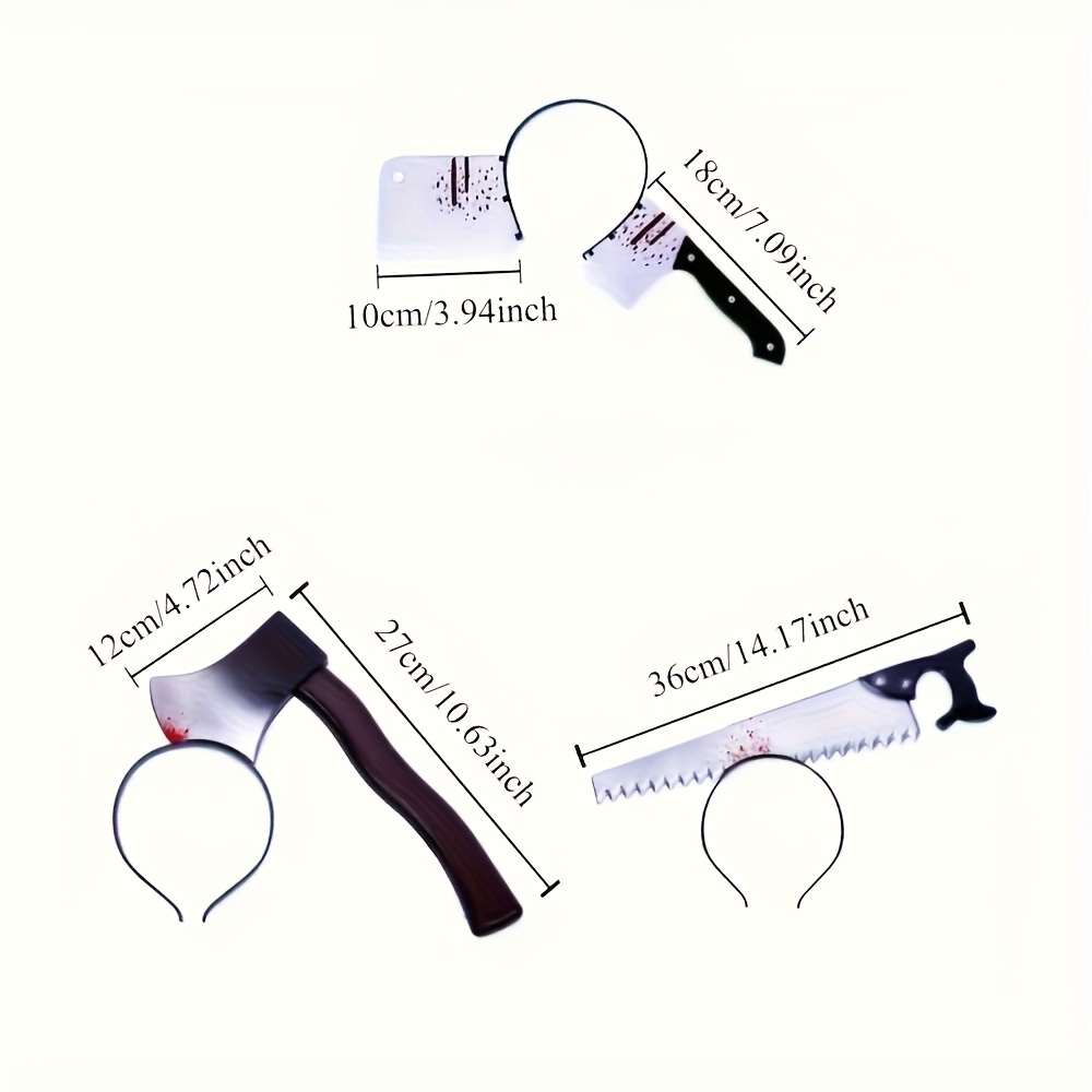 2pcs Garlic Axe Headband Costume Accessory for Halloween Parties