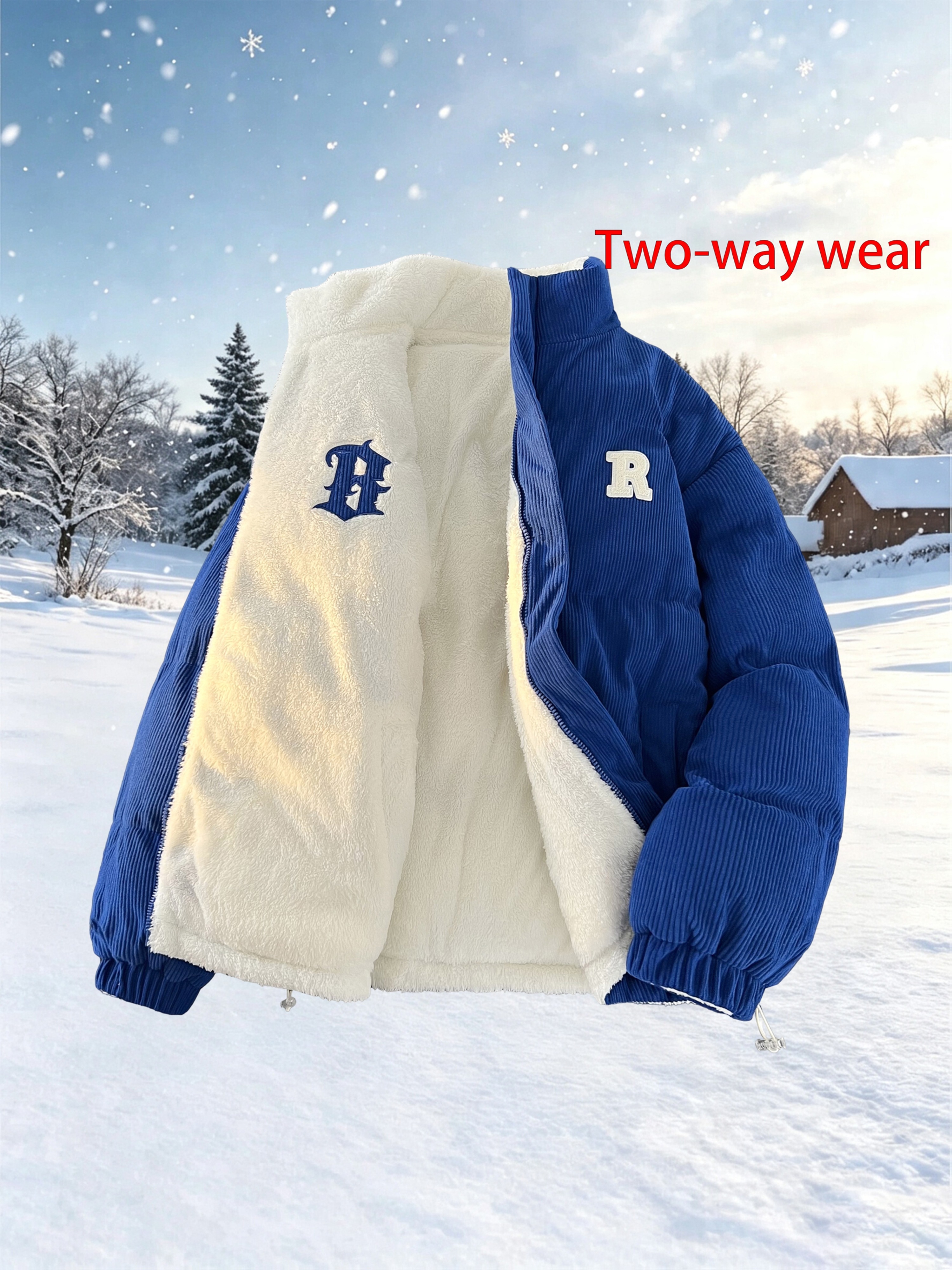 Double-Faced Wearable Ultra-Warm Lamb Fleece Jacket