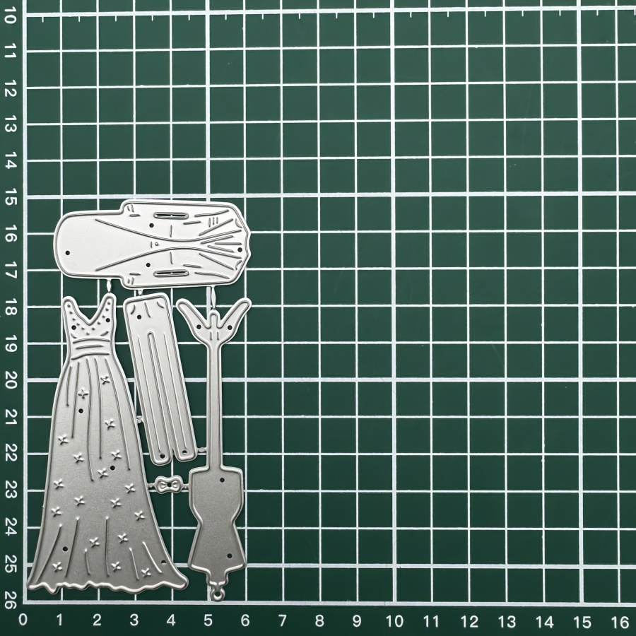 Image of Newly Wedding Dress And Suit Metal Cutting Dies For Scrapbooking, Card Creation, Stencils, And Photo Albums In 2025
