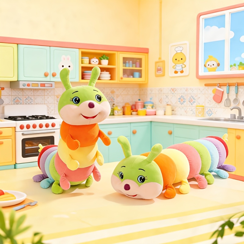 Colorful Caterpillar Plush Toy, Soft Stuffed Animal