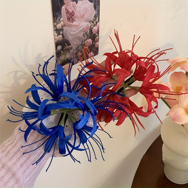 1pc vibrant red lily 3d floral hair clip women - Temu Brazil display picture 3