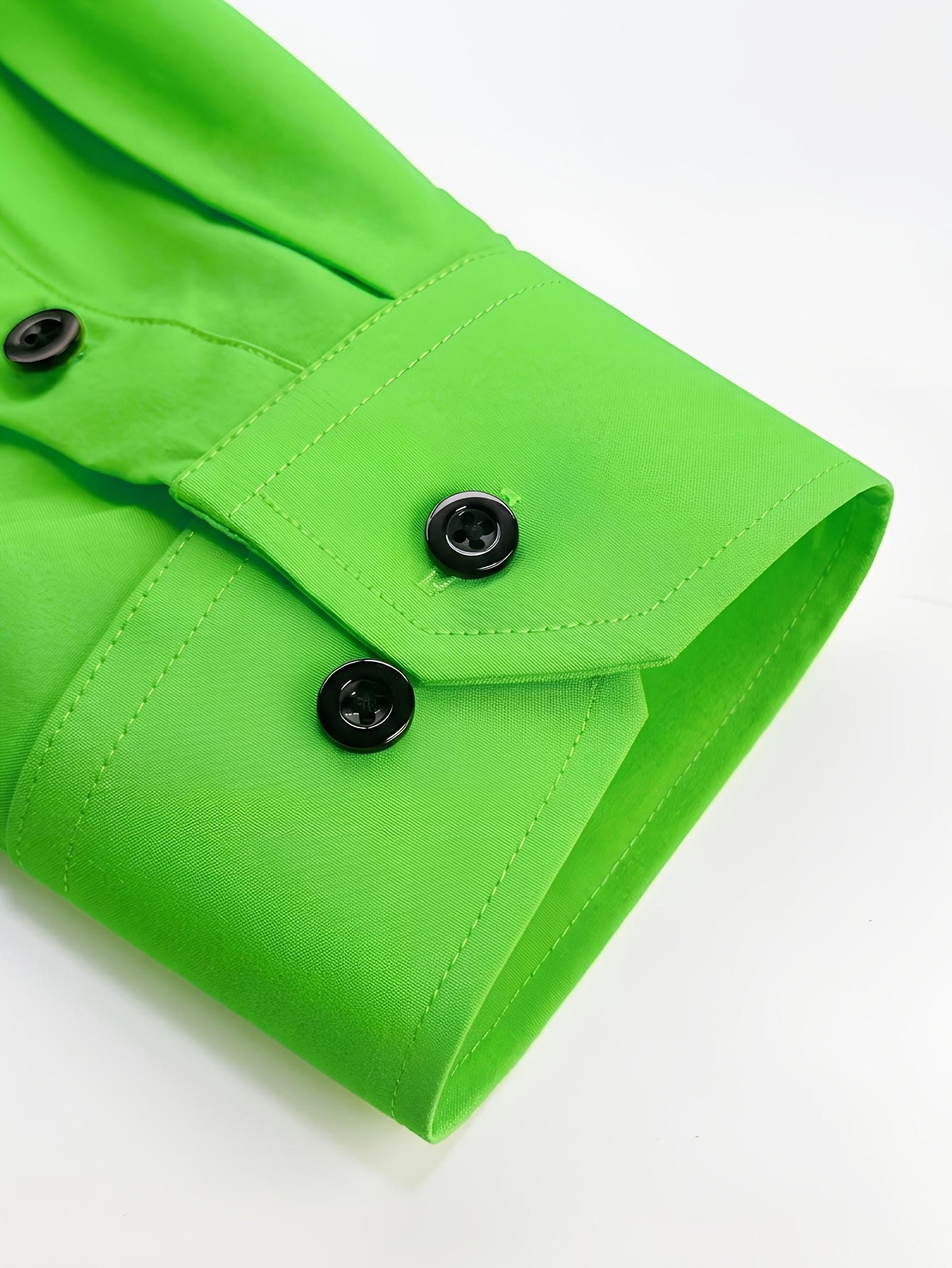mens neon green dress shirt formal fluorescent green Smock