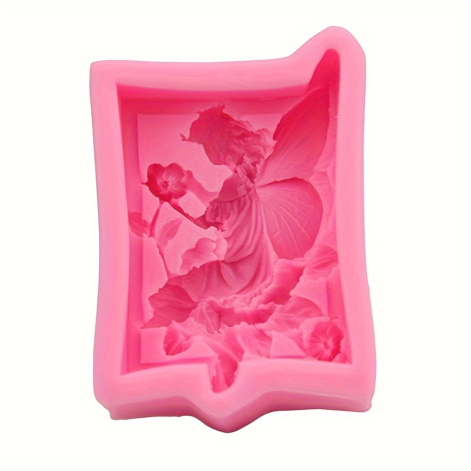 With Flower Soap Molds, Silicone Molds Girl 3d Flower Fairy Soap Molds For Soap Making Soap Molds For Art Craft Decoration