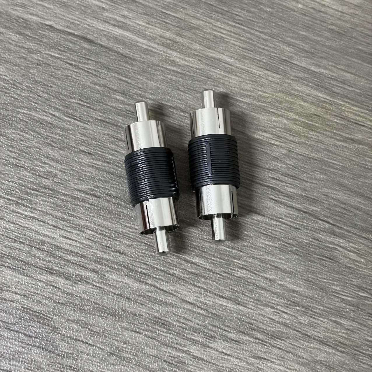5pcs Audio Video Connectors, AV Male to Male RCA Lotus Head