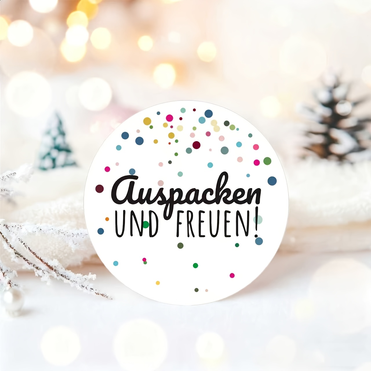 E-shop 54 Stück Deutsche Aufkleber - 1,57-Zoll Runde Selbstklebende Etiketten mit Deutschen Sprüchen (Auspaer, ), Geeignet für Hochzeits-Einladungen,