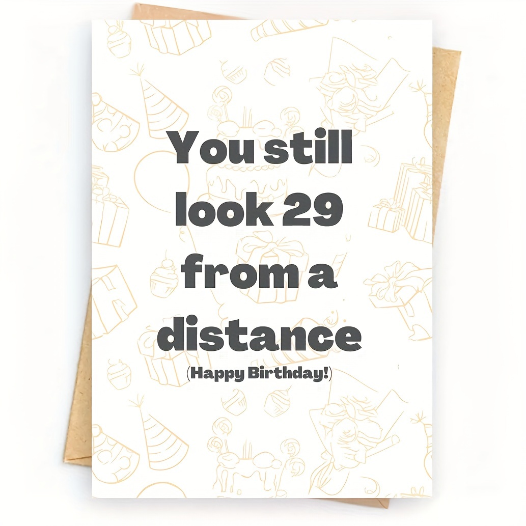 

Funny 30th Birthday Card For Him Or Her - Perfect Greeting With Envelope, Ideal For Anyone Turning 30