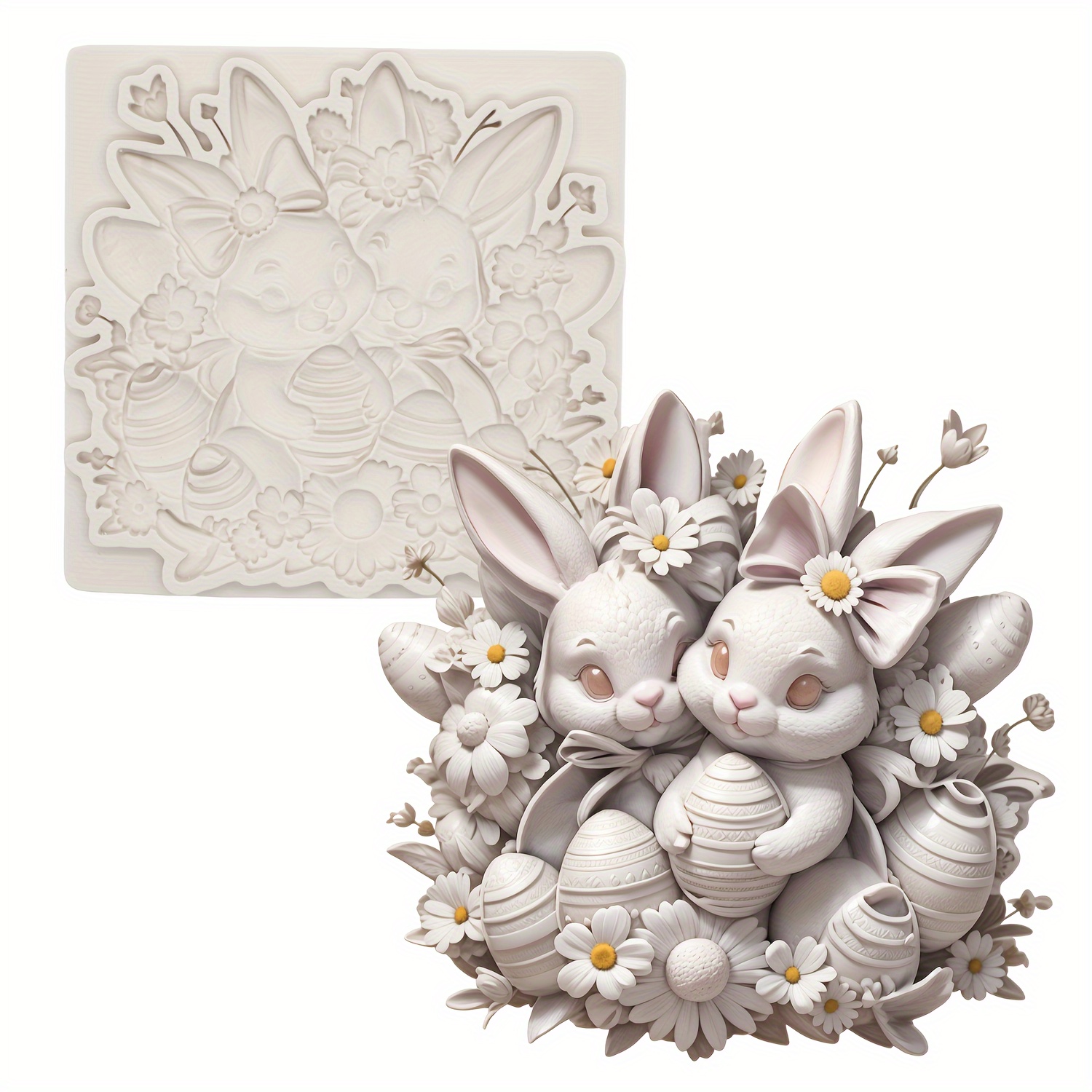 Easter Decoration Silicone Molds For Resin Crafts, Chocolate, Gummy Candies, Soap Molds, And Baking Additions