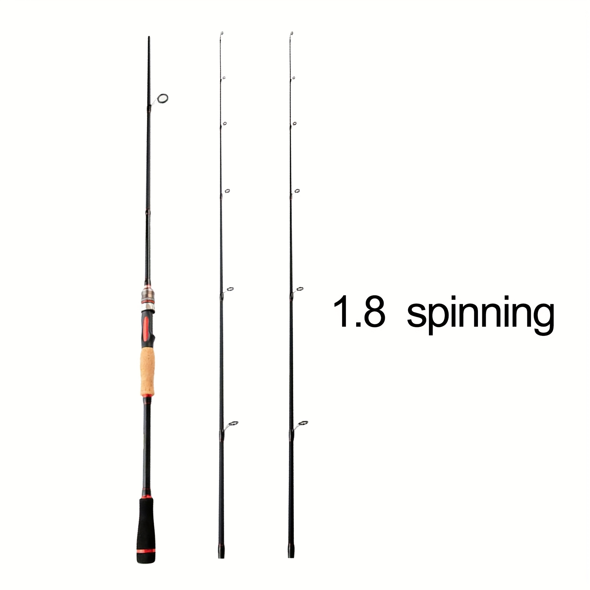 Image of Fiber Fishing Rod 6ft 7ft Bait 2p Cs Tip 27 T High Carbon Fiber Rotary Casting Marine Ultra Light Medium Heavy Light Trout Catfish Bait Rod