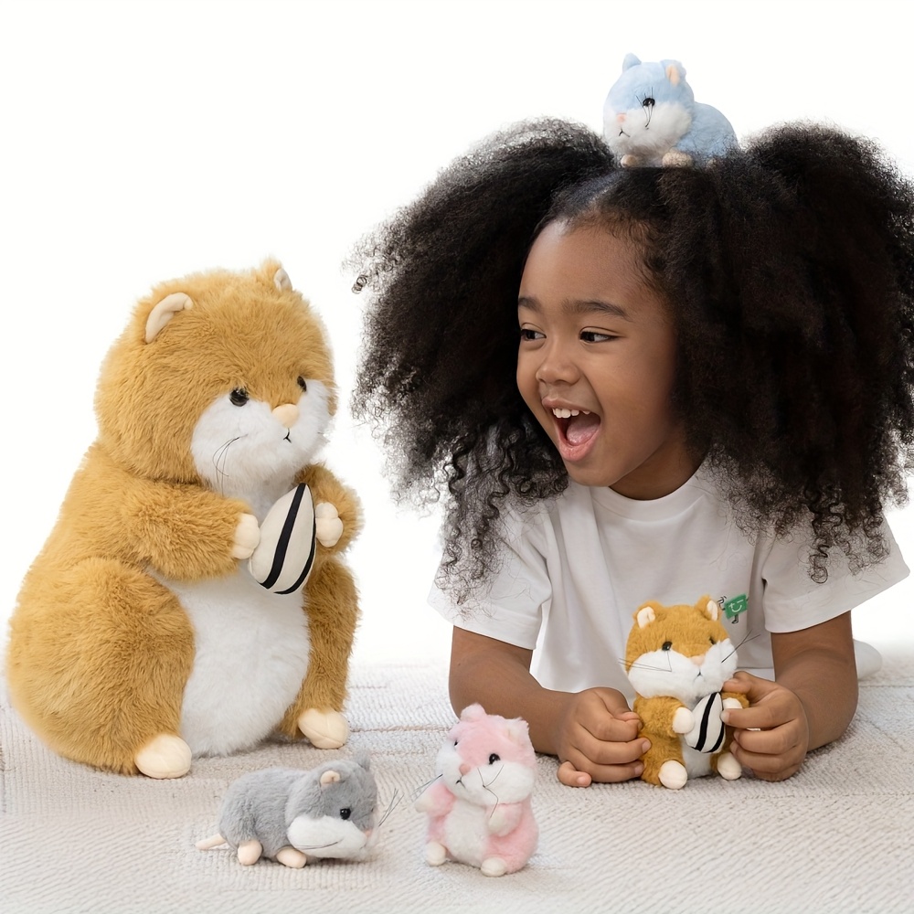 Big Hamster Teddy with Baby Inside, Cuddly Plush Toy