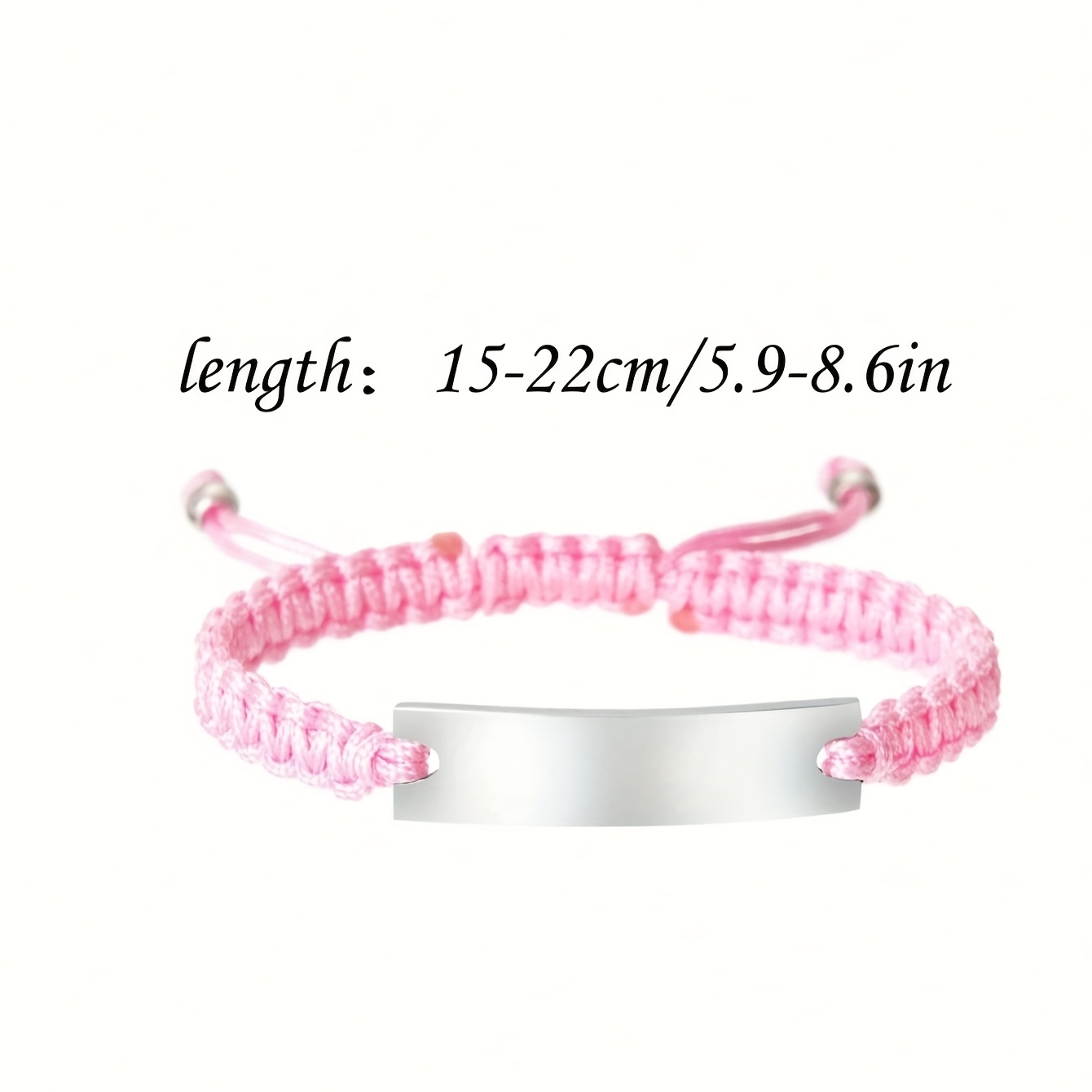 TEMU Custom Personalized Stainless Steel Friendship Couple Gift Jewelry Handmade Braided Bracelet, Suitable For Men/women Anniversary Christmas Gift,