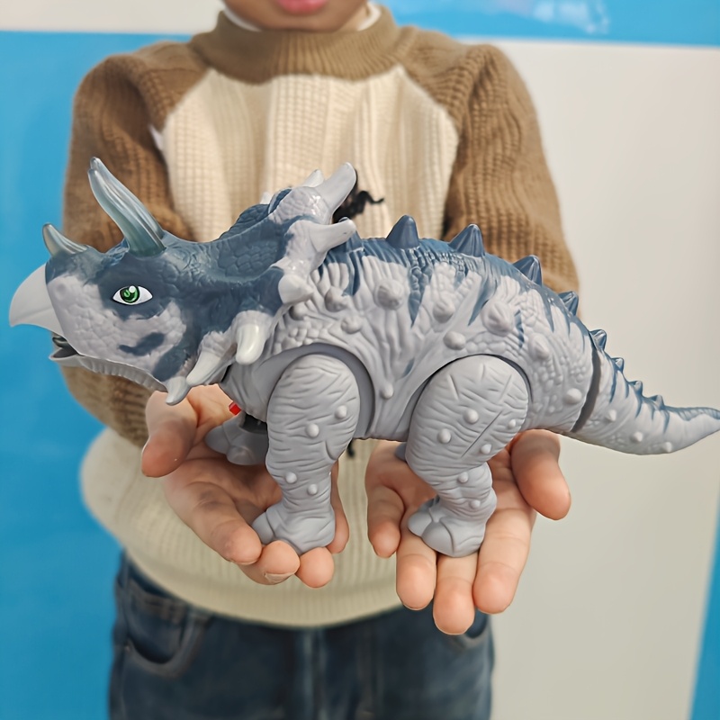 Electric Moving Triceratops Dinosaur Toy with Sound Effects