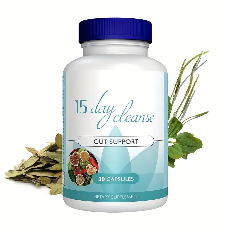 30 Capsules Per Bottle, 2 Capsules Per Day, 15 Day Cleansing Program - Every Day Is A Day Of Improvement From Day 1, Premium Fiber Formula, Dietary Supplement For Men And Women