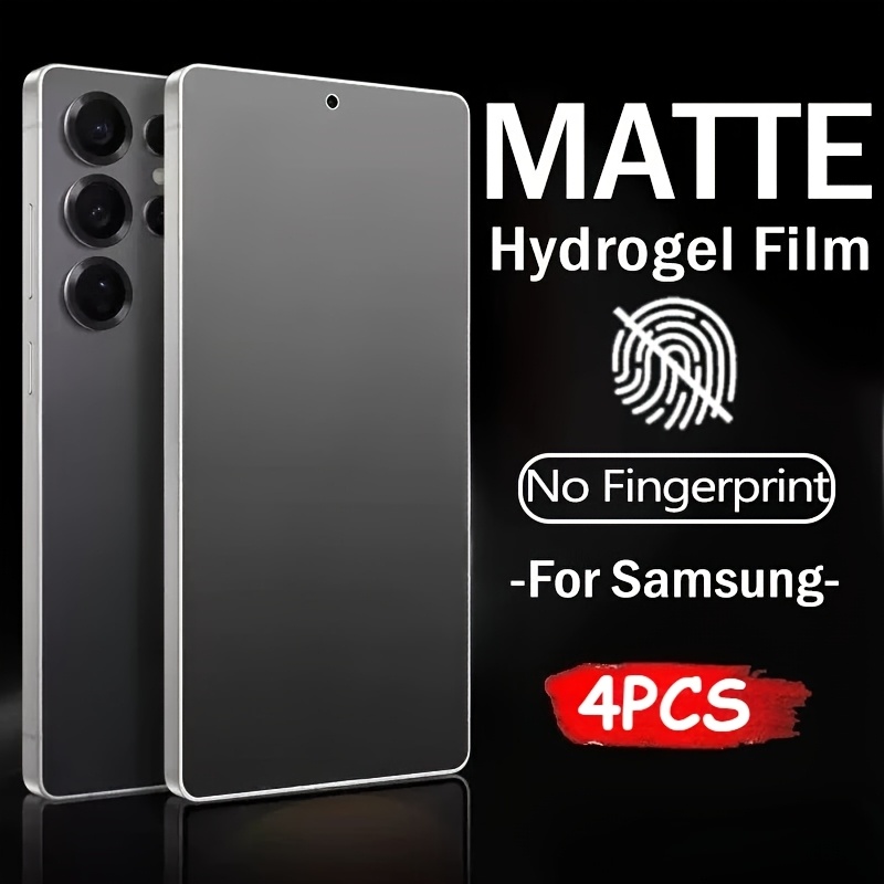 TEMU 4pcs Film Hydrogel Mat à Couverture Complète pour for Samsung Galaxy S26 S25 Ultra S26 S25 S24 S23 S22 S21 S20 S10 Plus FE S25 Edge Note 10 20