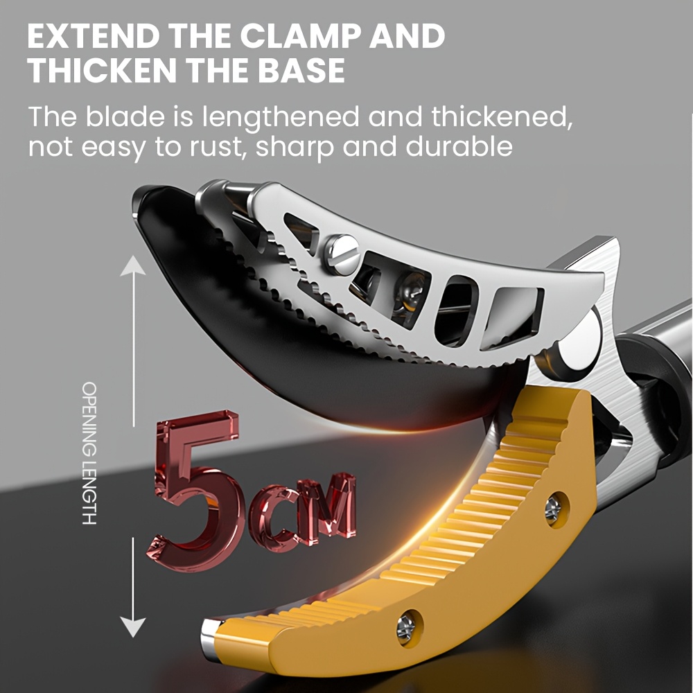 AIRAJ 1,8-3 Meter Telescopische Snoeischaar - Roestvrij Staal | Schokabsorberend Handvat