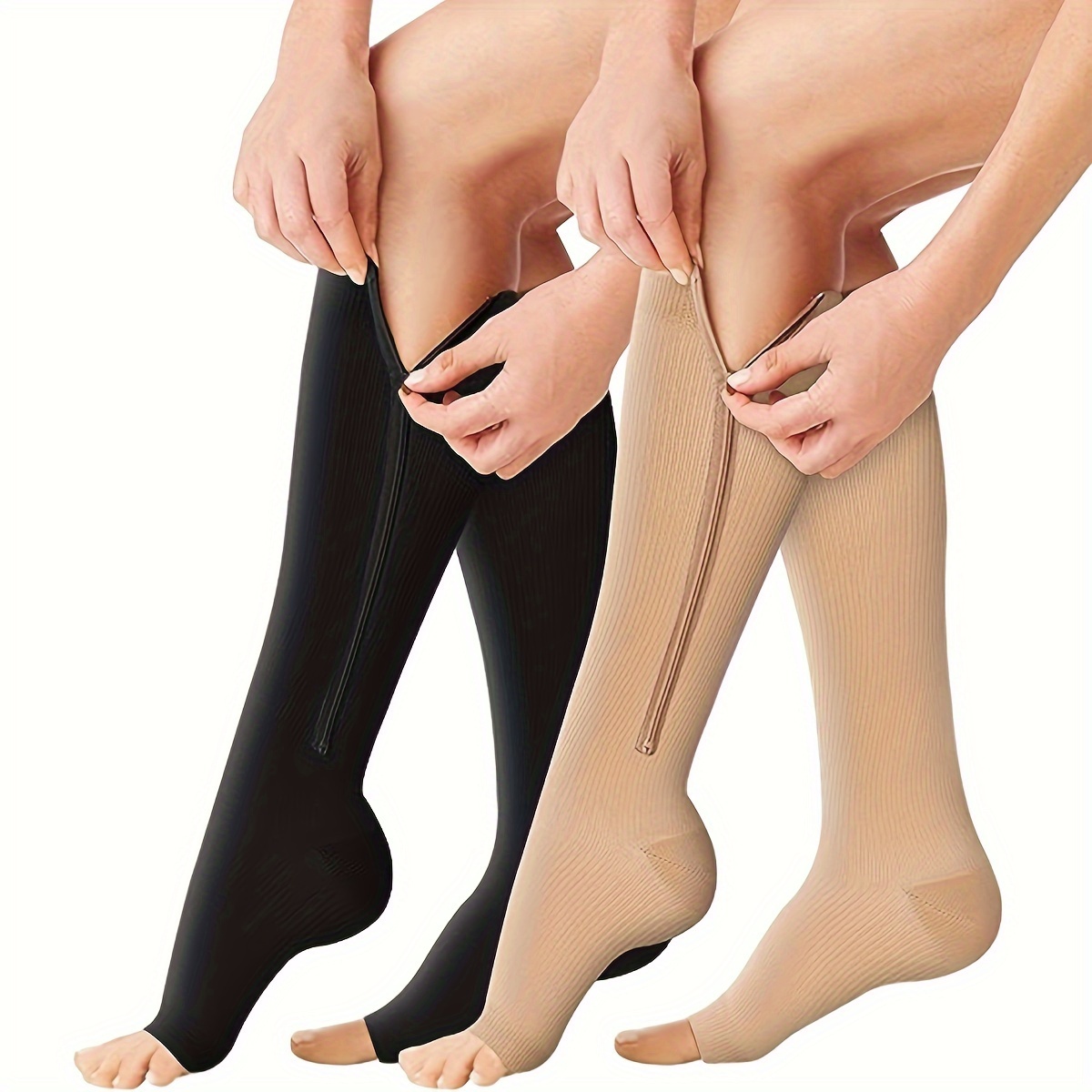 Men Women Unisex Open Toe Sports Compressure Socks - Temu