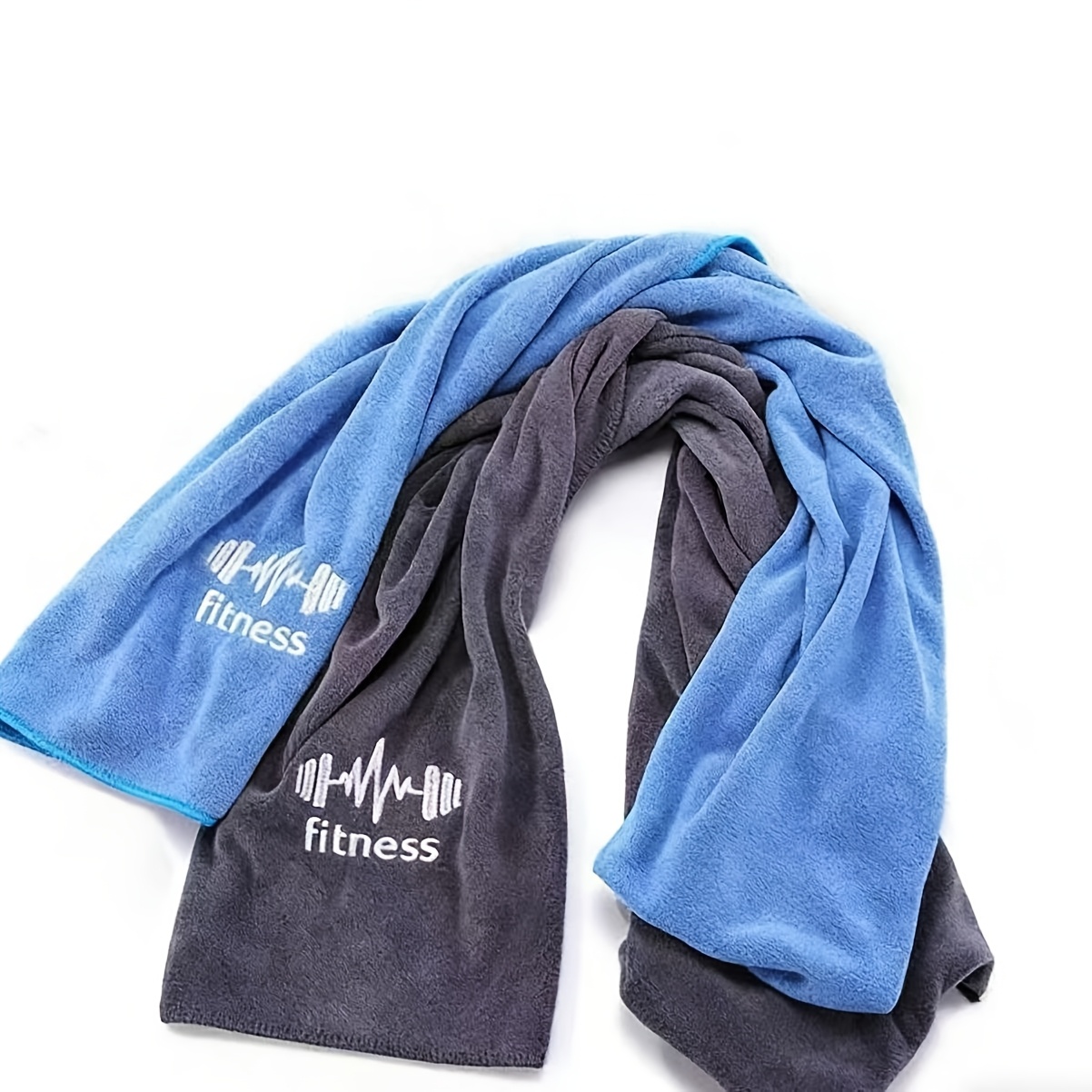 TEMU Serviettes de sport pour entraînement 25×100cm, 9.84*39.4in, serviette de sueur de gym absorbante à séchage rapide pour hommes et femmes