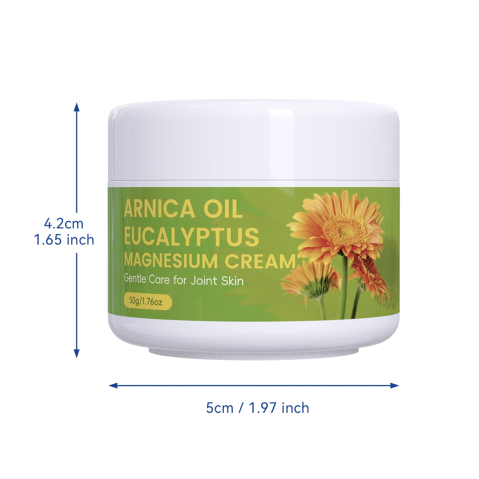 2pcs Arnica Oil Magnesium Cream for Joint Skin Care, Moisturizing Hand & Foot Cream with Eucalyptus, Jojoba, Hyaluronic Acid, Vitamin E, Chamomile, and Lavender, Non-Greasy, Fast-Absorbing, Long-Lasting Hydration for Athletes & Seniors - Image 7