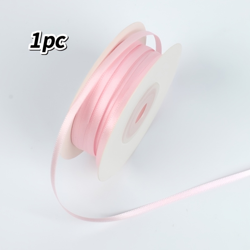Image of 1pc/8pcs Assorted Colors 3mm Wide 45m Long Fine Ribbon, Mixed Color Double-sided Polyester Ribbon, Diy Ribbon For Flowers, Gifts, Headwear, And Crafts