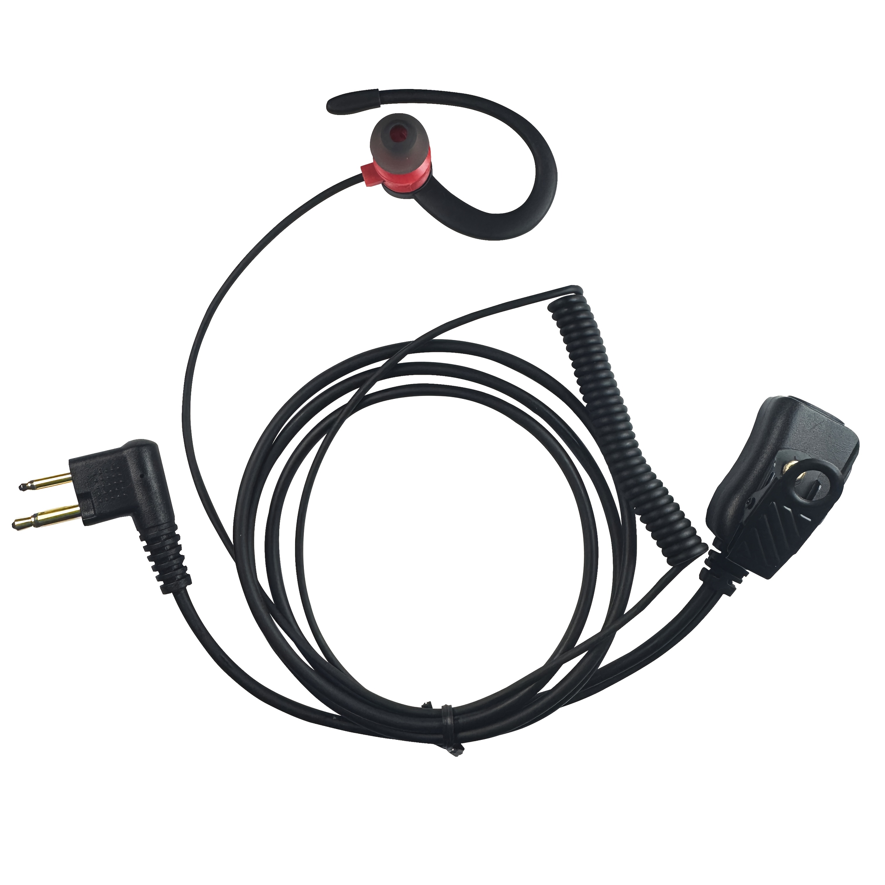 

1pc, 2 Pin Headset For Motorola Cp200 Cls1110 Rdu2020 Rdu4100 Rdu4160d Hyt Tc-610 Walkie Talkie Ear Hook Kit 2 Way Radio Earpiece