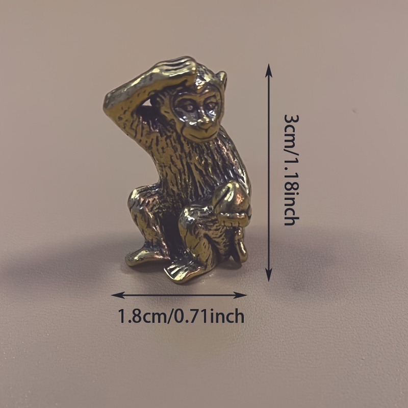 TEMU Collectible Figurines ,1pc Decoration, Small Art Deco Sculpture With Intricate Design, Durable Metal Ornament For Home Decor Or Gift, No