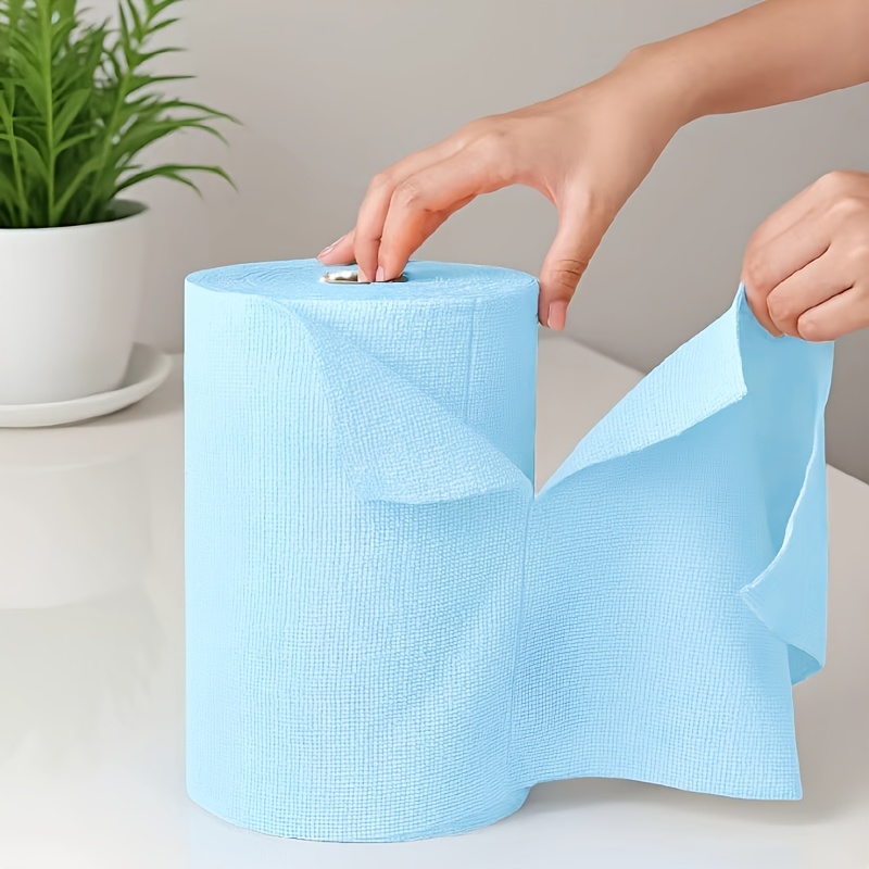 TEMU 50 pièces Lingettes Multicolores pour Nettoyage, Torchons de Cuisine Réutilisables 180gsm, Set Ménager, à Vaisselle + Éponge 2-en-1, Lingettes
