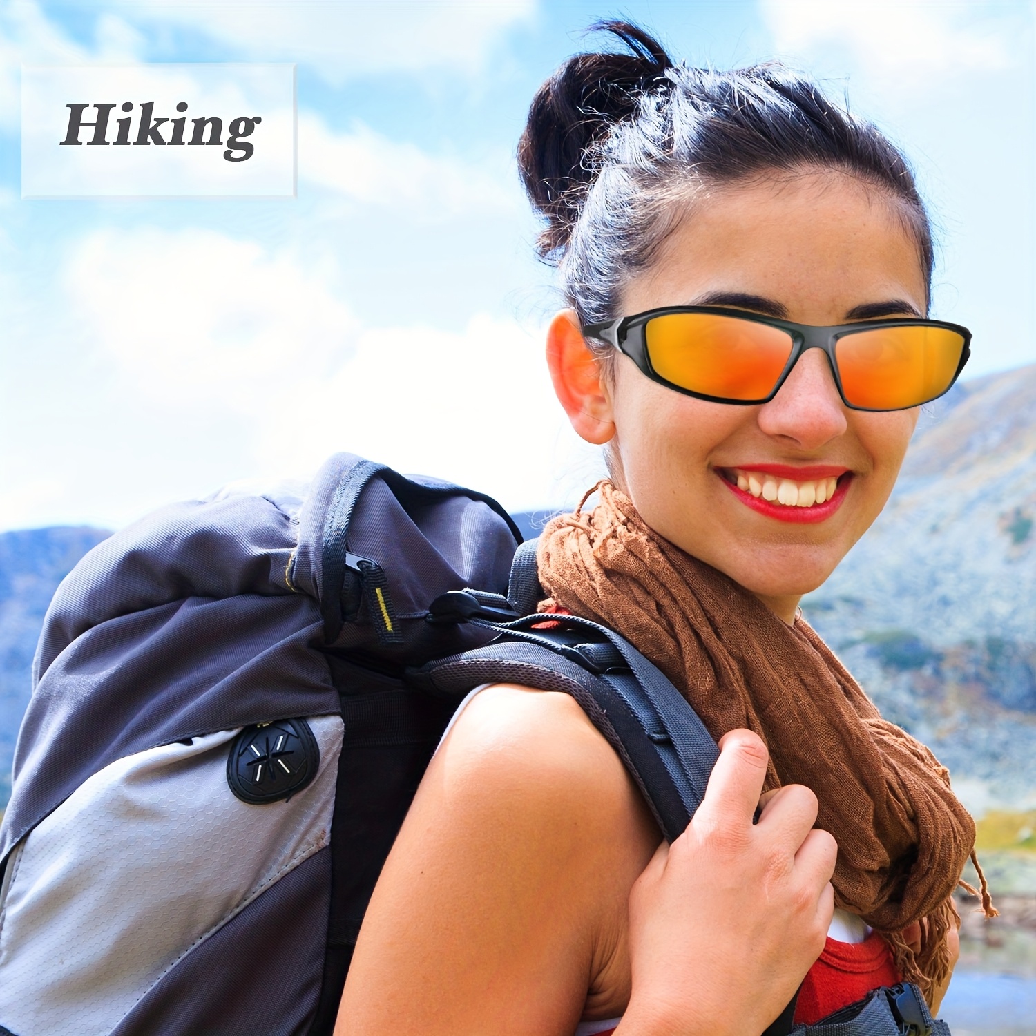 Polarzed Sunglasses For Men Women, Wrap Around Sports Sun Glasses