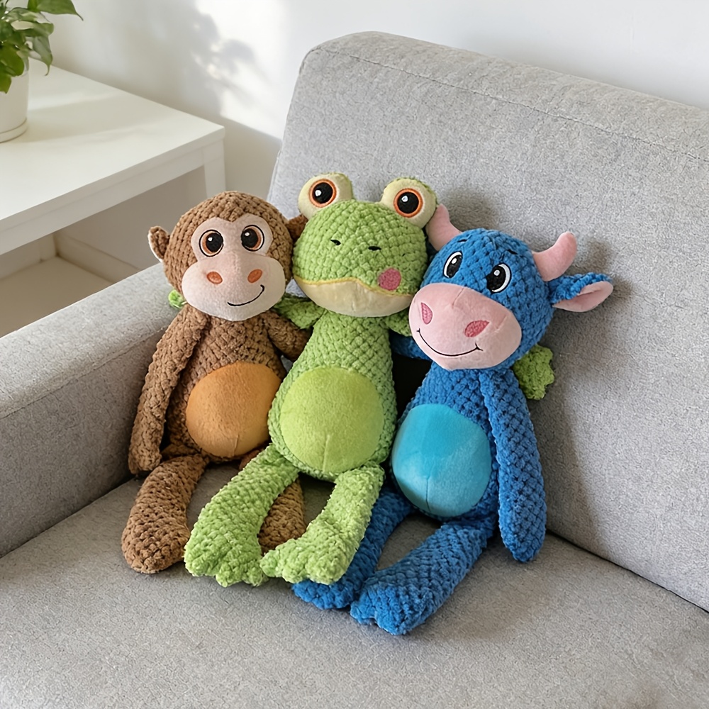 item picture extra large pet tear resistant double layer thickened cartoon plush squeaky toy extra sized interactive toy for cats and dogs