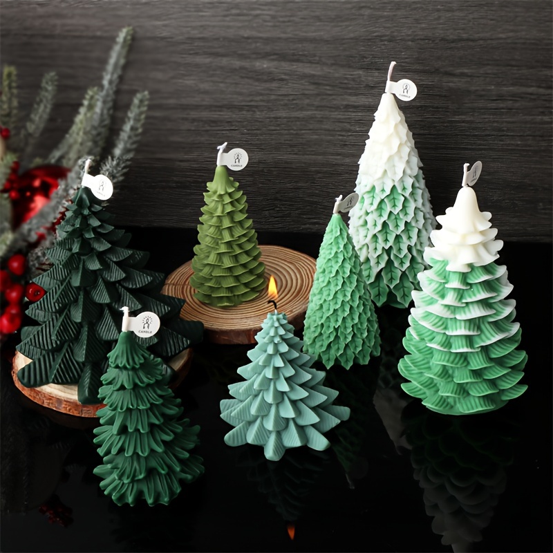 

Silicone Resin Casting Molds For Festive Tree-shaped Aromatherapy Candles And Home Decor, Irregular Item Molds For Diy Craft Making