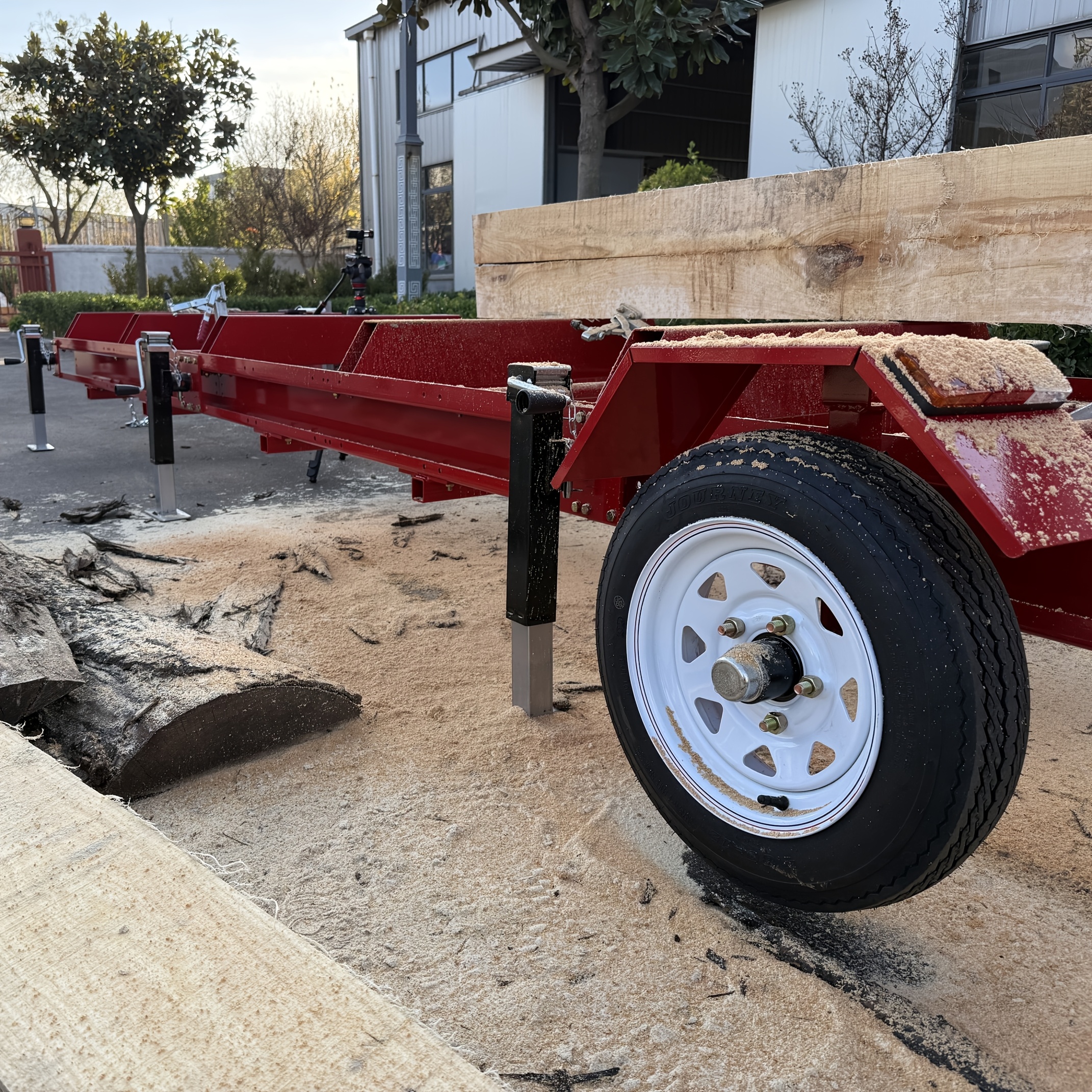 32 portable   420cc gas engine max log 32 19 7ft rail trailer tires   home use easy to   ca ship Product details 1