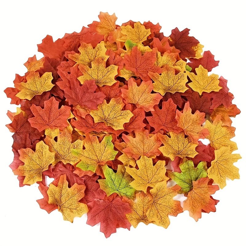 TEMU 100 gemischte Farben, simuliertes Baumbestand Blumen, simuliertes Ahornblatt