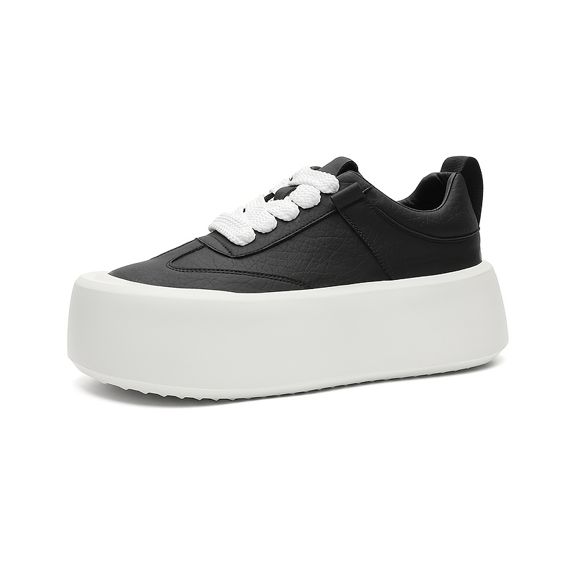 TEMU Thick-soled Height-increasing Platform Sneakers Men's 2026 Sports Casual Shoes National Trend Outdoor Low-top Trendy Shoes