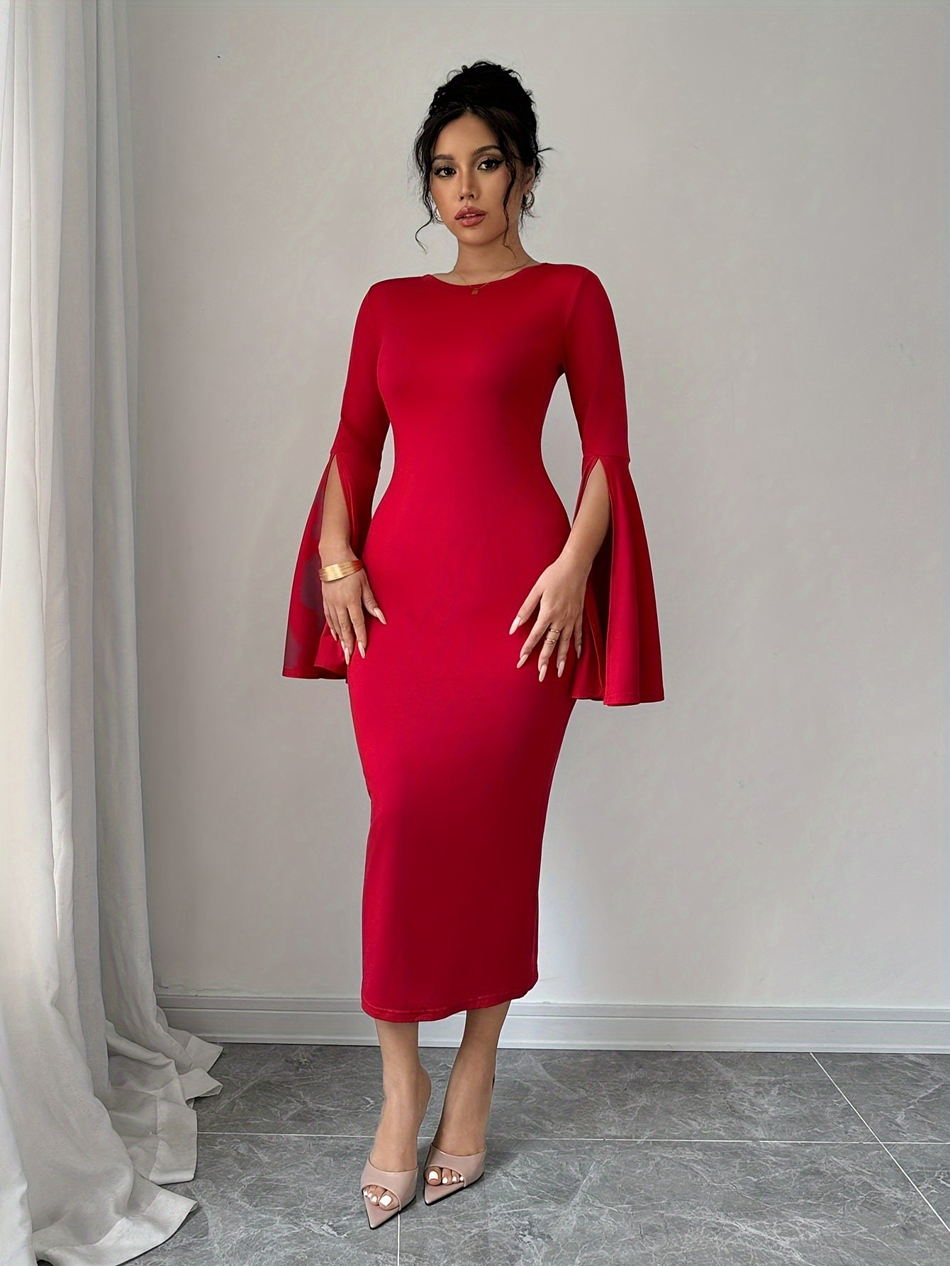princess polly baby blue dress SHEIN Frenchy Summer Leisure Side Split Slim Bodycon Dress, Fit Knitted  Ribbed Casual Summer Dress,Cap Sleeve Teacher Dress Christmas New Year Red  Burgundy Valentine's Day