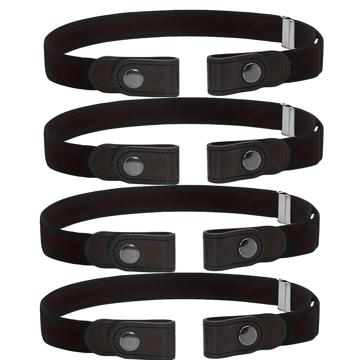 Image of Set Of 4 Adjustable Invisible Elastic Belts | Suitable For All Types Of Pants, In Colors