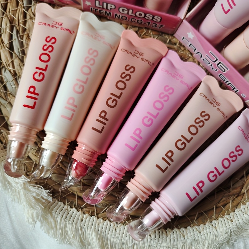   random   tinted lip balm 6 colors vanilla beige brown   lip gloss clear jelly yummy tint lip stain long lasting hydrating glow   lip care oil