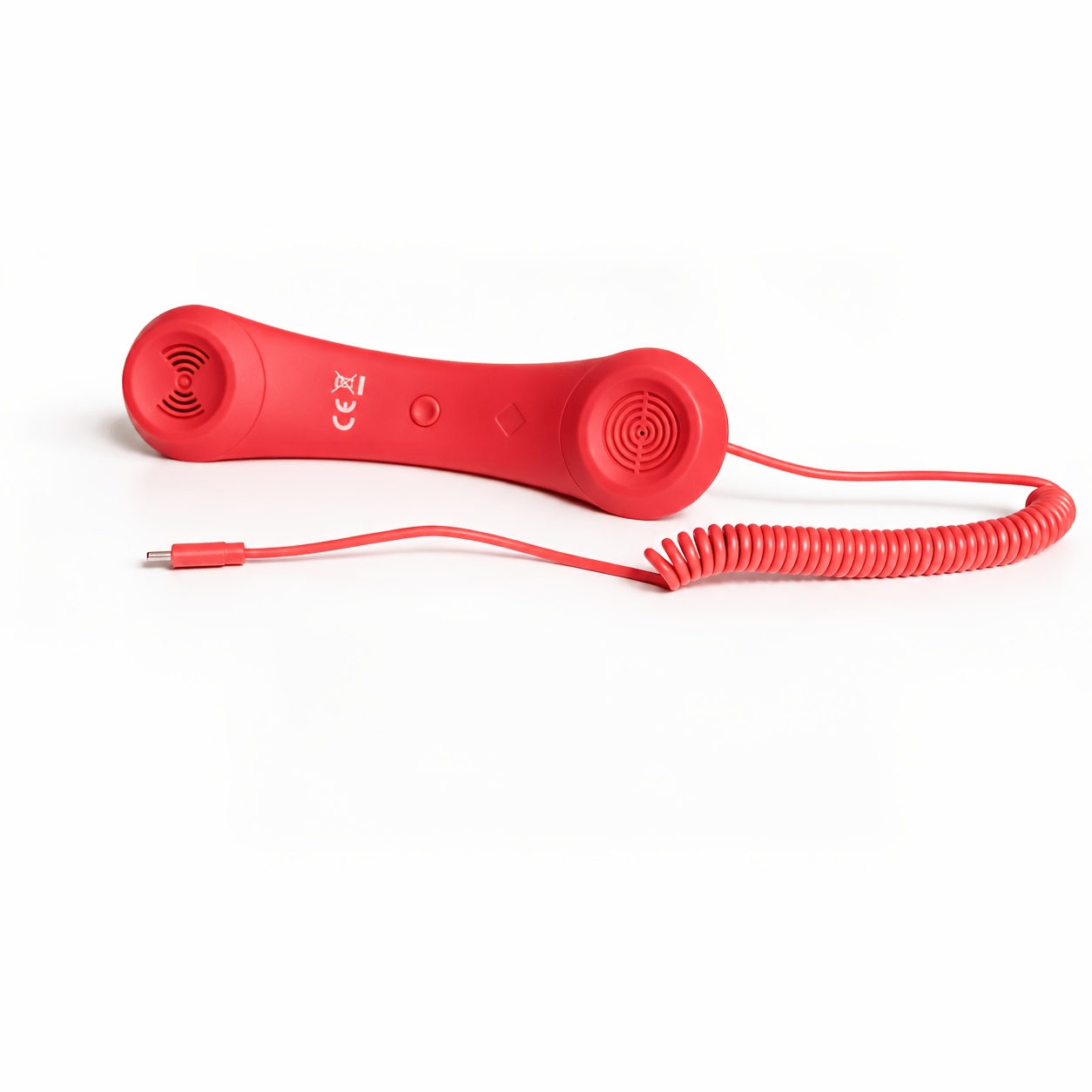 TEMU -c Retro Wired Headset, Classic Landline Receiver Design, Retro Style With Microphone - Type-c Straight Jack, No Adapter Needed, No , Volume