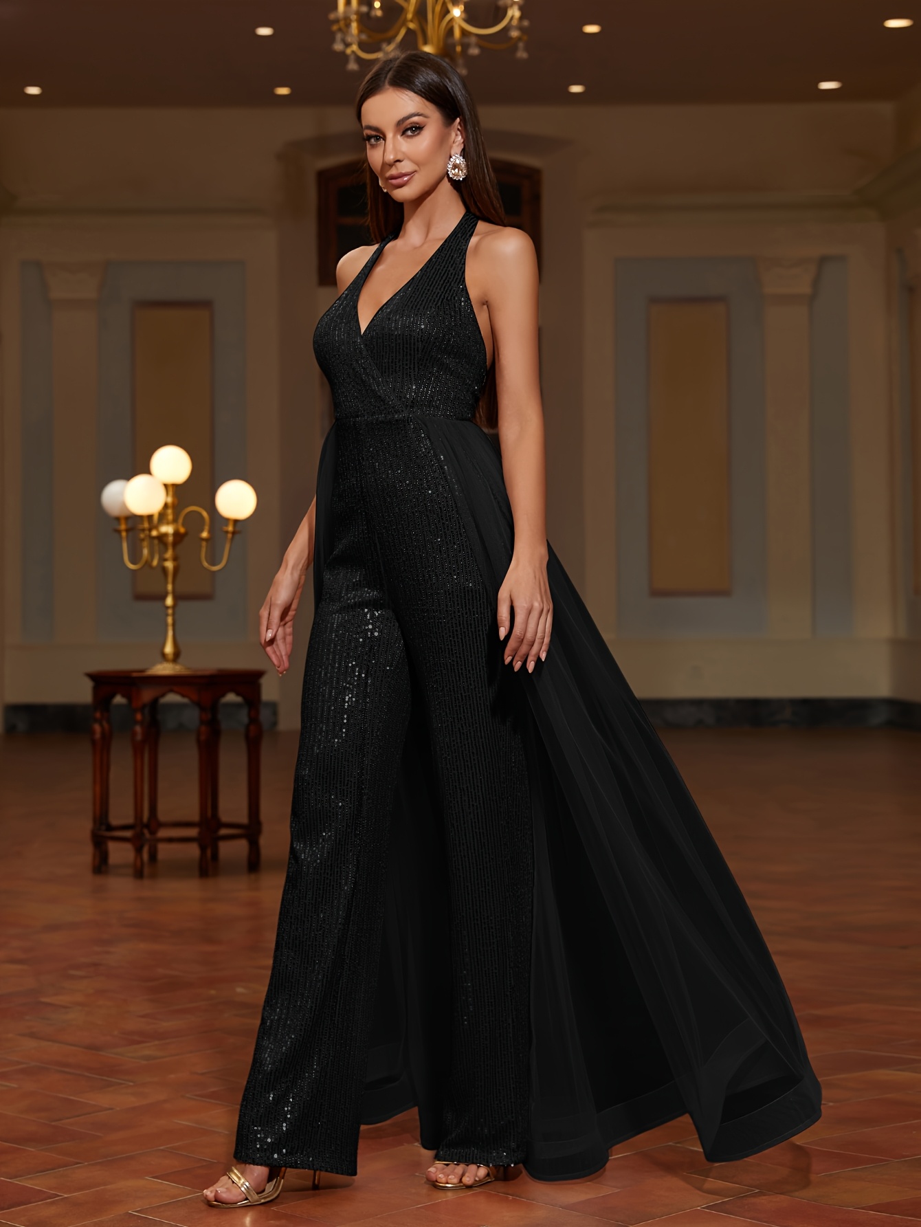 malla escote reuniones familiares fiestas Temu Mexico