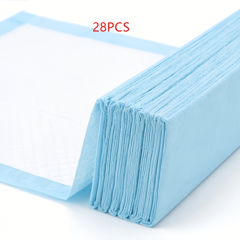 TEMU 28pcs Disposable Puppy Training Pads, Urine Pads, Suitable For Dogs, Cats, Rabbits, And Hamsters, And Super Absorbent, Dog Toilet Training, Pet