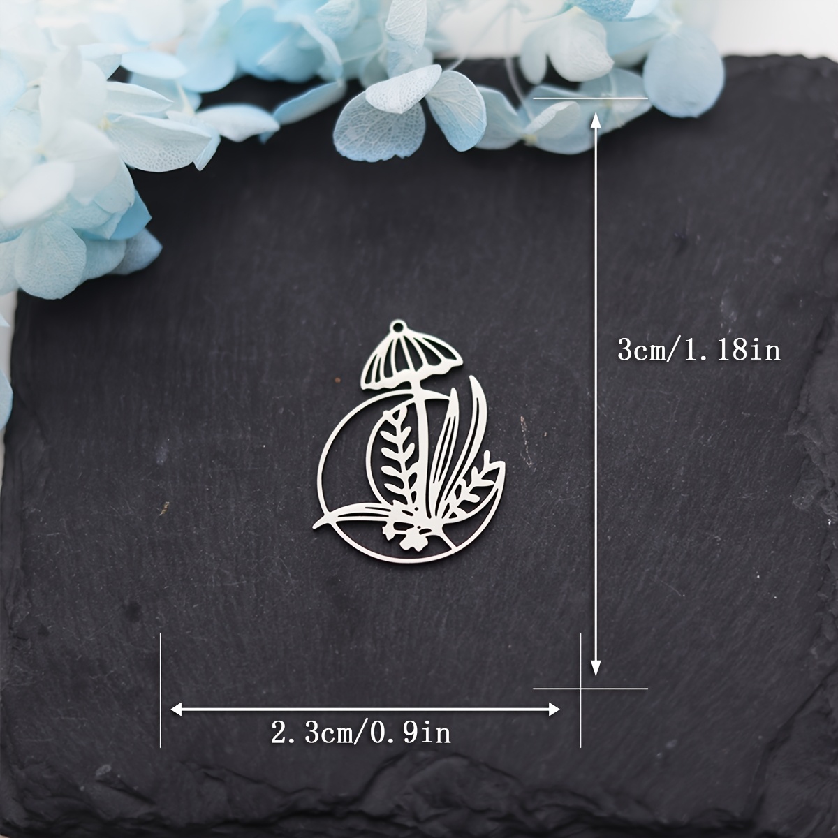 3pcs Moon Phase Charms Earrings Necklace Jewelry Making Set