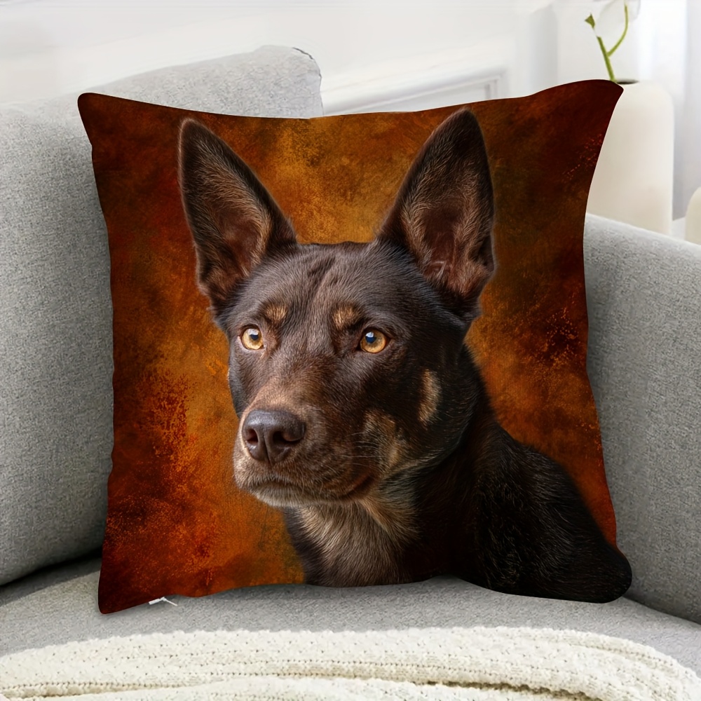 TEMU 1pc Of Decorative Pillow Cover, Measuring 18x18 Inches, A Farmhouse-themed Christmas. This Holiday And Autumn Pillowcase Features A Zippered