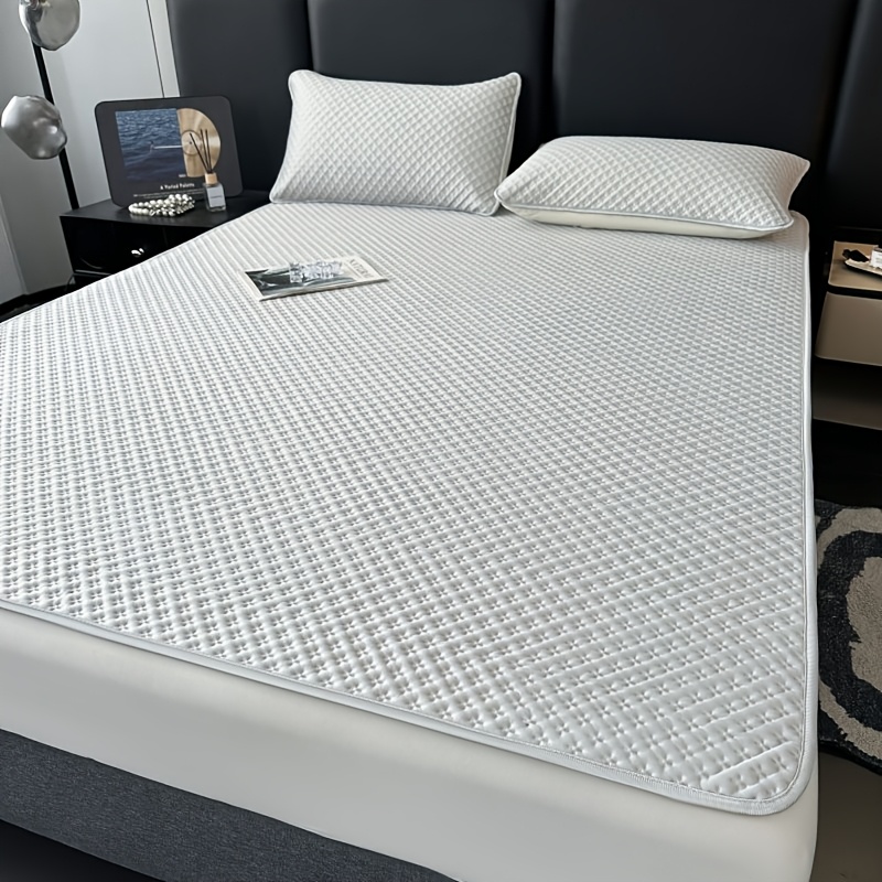 TEMU 2/3pcs Set Of Luxurious Mats, Summer Thin Mats, Soft Comfortable Skin-friendly Breathable Waffle Mats, (1pc Mat And 1/2pcs Pillowcases) For