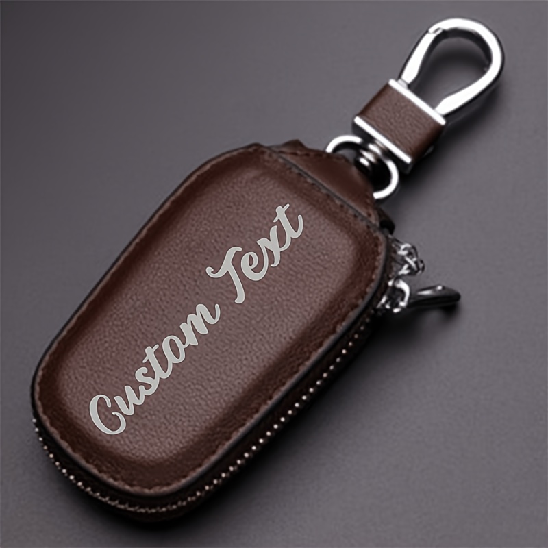 TEMU Self- Initial Letter Men's Multi-functional Key Pouch, Large Capacity Car Key Case, Gift For Boyfriend, Husband, For Christmas, Father's Day,