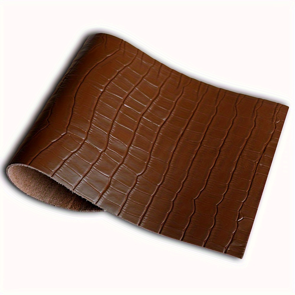

Multi-functional 1.2mm Thickness Soft Textured Crocodile Vinyl Real Cow Leather With Crocodile Skins Gator Skin Embossed Upholstery Diy Craft And Clips Pleather Sheets